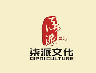 上海柒派文化傳播有限公司（ SHANGHAI QIPAI CULTURE COMMUNICATIONlogo設(shè)計(jì)