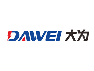 DaWei字母LOGO設計，酷炫簡潔，有力量感l(wèi)ogo設計